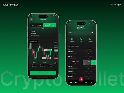 Crypto Wallet Mobile App Design analytics android animation application crypto cryptocurrency dark mode defi dipa inhouse e wallet hover ios mobile mobile app mobile ui productdesign saas startup trading ui