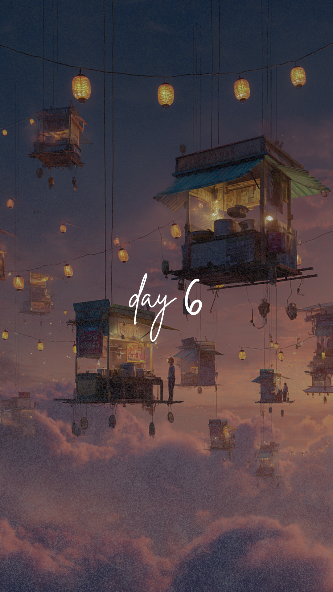 ​​​​​​​Day 6: Floating Food Street Market ai art artificalintelligence creativevisuals design genai midjourney