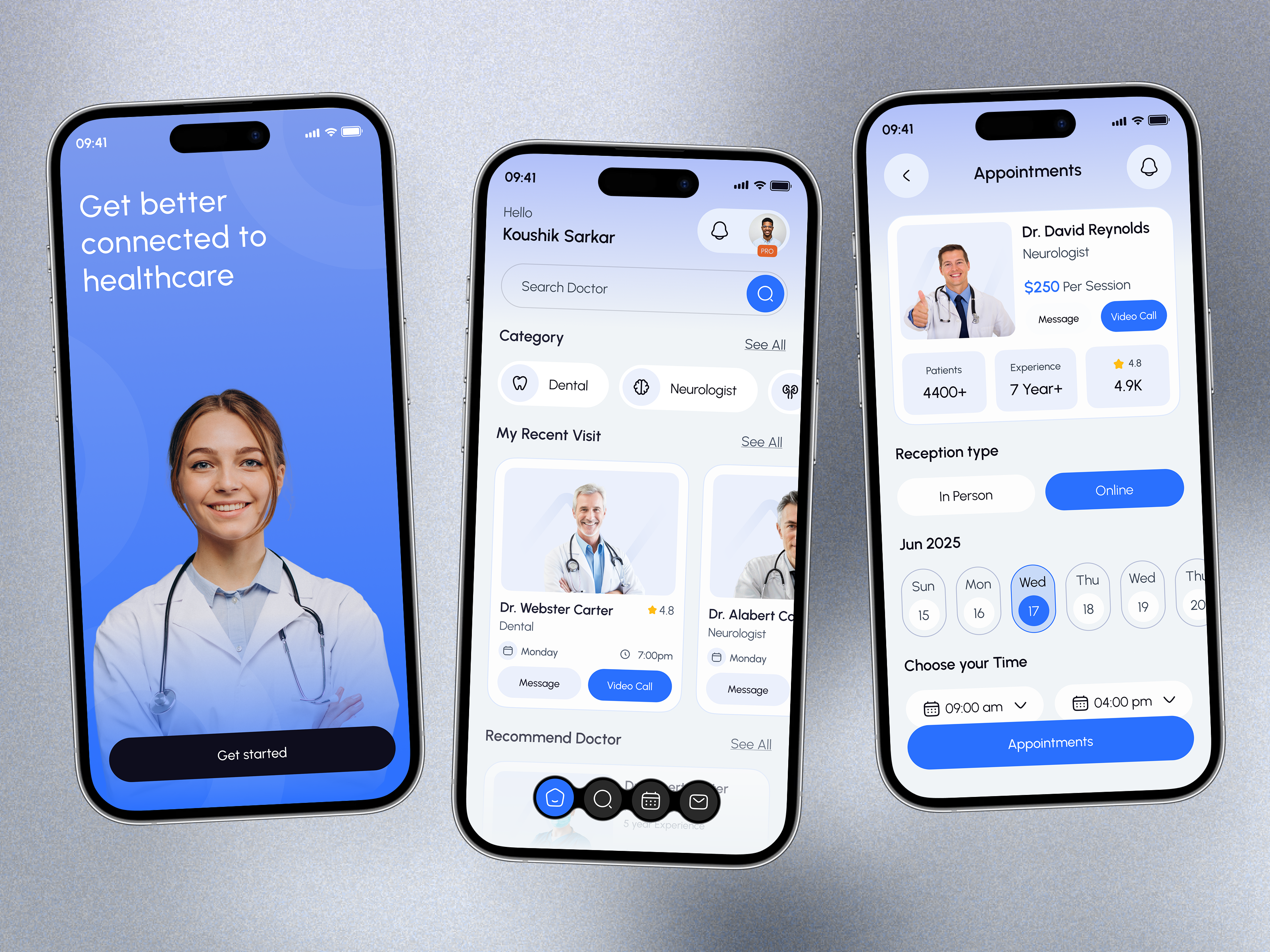 Example of Health Mobile App Design And Development
