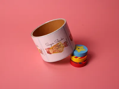Sugar Shacks Custom Matte Finish Roll Stickers art branding bulk custom stickers graphic design illustration labels logo logo design roll stickers sticker printing wholesale