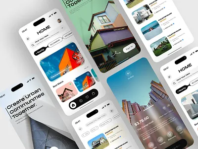 Real Estate Mobile App Exploration dailyui ealestateappui mapintegration mobile app property propertylisting realestate realestatebranding realtor ui