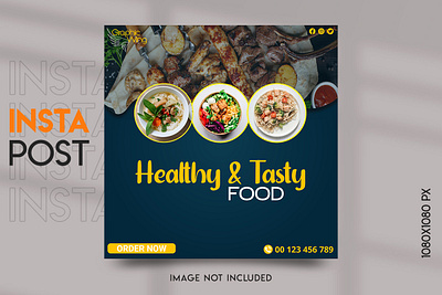 Food Restaurant Social Media Post Design ads design banner design branding burger design food banner food instagram food story graphic designer graphic wing illustration instagram post social media post design