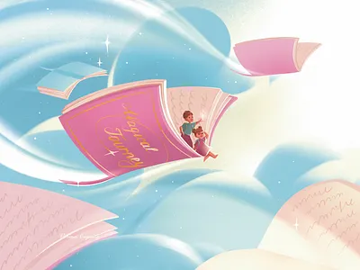 Island of mysterious book-children's illustration character design children art children book children book illustration childrens book childrens illustration design dreamy illustration illustration kidlit kidlitart kids illustration picture book whimsical illustrations