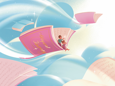 Island of mysterious book-children's illustration character design children art children book children book illustration childrens book childrens illustration design dreamy illustration illustration kidlit kidlitart kids illustration picture book whimsical illustrations