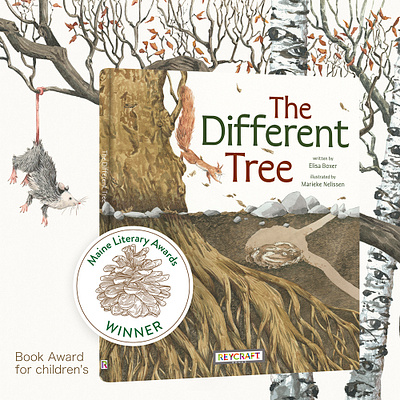 An Award for Marieke! X Marieke Nelissen awards children book nature publishing realistic trees watercolour