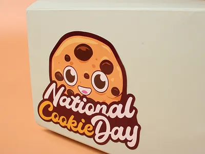 National Cookie Day Die Cut Stickers art branding custom stickers design die cut stickers graphic design illustration logo sticker design sticker printing