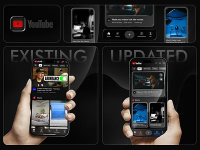 YouTube App Liquid Glass Redesign app application liquid glass mobile app redesign trending ui ui design uiux user experience user interface ux ux design youtube