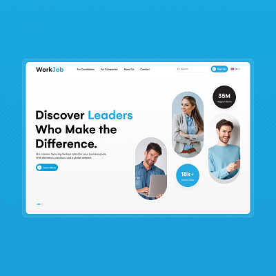 Simplifying Job Hiring & Freelance Work Connections 3d animation branding figma freencer graphic design hire hiring job landing page leadership logo logo design motion graphics photoshop redesign ux ui design web page