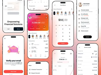 Finance app design app design interface product service startup ui ux