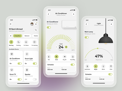 Smart Home App UI appdesign conceptdesign digitalproduct futuristicui homeautomation iosdesign mobileapp mobileappdesign mobileinterface mobileui modernui productdesign smartdeviceui smarthome smartliving techdesign uidesign uiinspiration uxdesign visualdesign