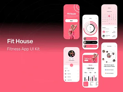 Fitness Tracking App | UI Design app design app development figma fitness app fitness tracking app mobile app online fitness management app ui workout app