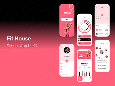 Fitness Tracking App | UI Design app design app development figma fitness app fitness tracking app mobile app online fitness management app ui workout app