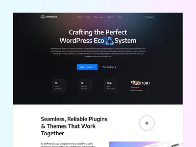 WP Messiah – A Fresh New Look agency boomdevs design gutenberg illustration landing page portfolio ui web design website wpmessiah
