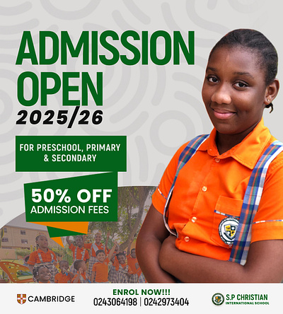 School Admission Flyer admission admission flyer creative design graphic design photoshop poster poster design preschool school school flyer