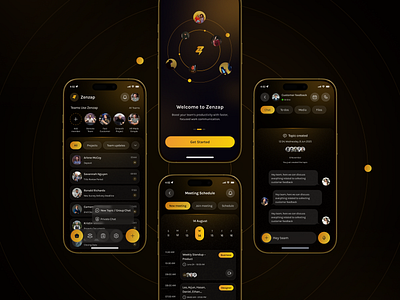 Zenzap – Work Chat UI app app ui appdesign chatapp clean ui communication app messagingapp minimal design mobile mobile app mobileappdesign modern app product design productivityapp teamchat uidesign uiux uxdesign workapp