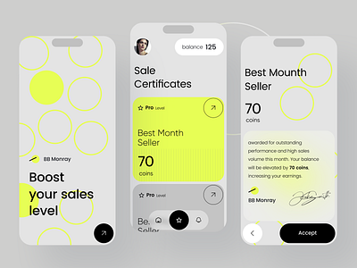 App for Sales Managers appdesign businessapps mobile moderndesign productivitytools salebusiness ui uiuxdesign ux