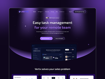 SaaS - Landing Page Design ai task management branding dashboard dstudio agency hosting website landing page landing page design product design saas landing page saas landing page design saas product sasa ui ui design user experience ux web design web designer website website design