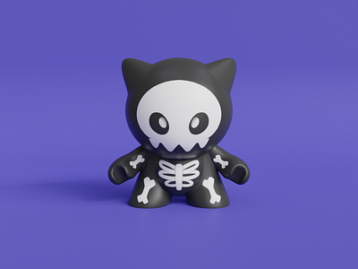 Skull Character 3d 3d character 3dart 3dmodelling art branding creative cute cute character design game graphic design illustration logo nft photoshop redshift render skeleton toy