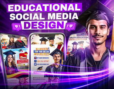 Educational Social Media Design academic infographics career guidance design course promotion post digital learning creative education carousel post educational design educational quote template elearning social media exam preparation design flashcard style graphics learn with visuals mind mapping design online learning promotion student engagement posts study hack design study motivation posts study tips graphics studygram templates subject wise learning post visual notes for students