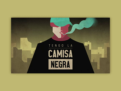 Lyrics Video - Tengo la Camisa Negra 3d animation app branding design graphic design illustration logo motion graphics typography ui ux vector