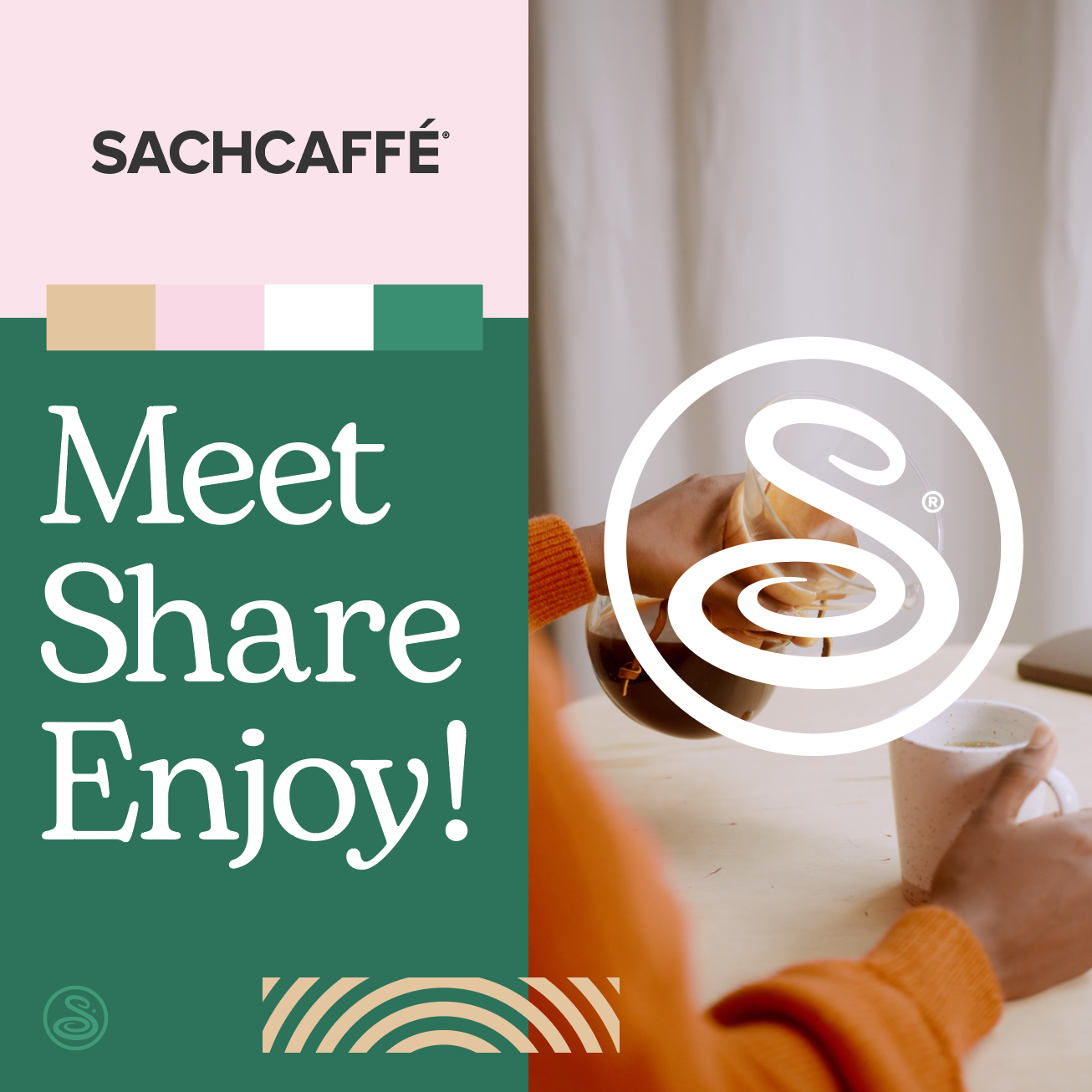 Sachcaffe New Brand Identity animation branding colors creative design graphic design icon logo logotype minimal motion graphics sweet symbol