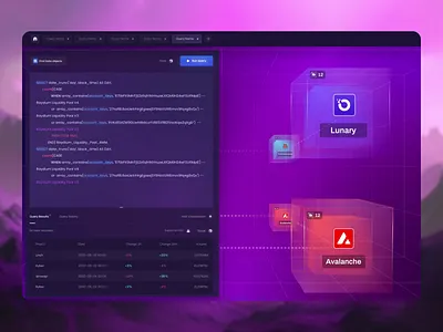 Dashboard for Space & Time - built for query power 3d animation blockchain crypto crypto exchange crypto trading cryptocurrency cryptocurrency app dashboard defi game glassmorphism motion graphics platform trade trading ui wallet web web3
