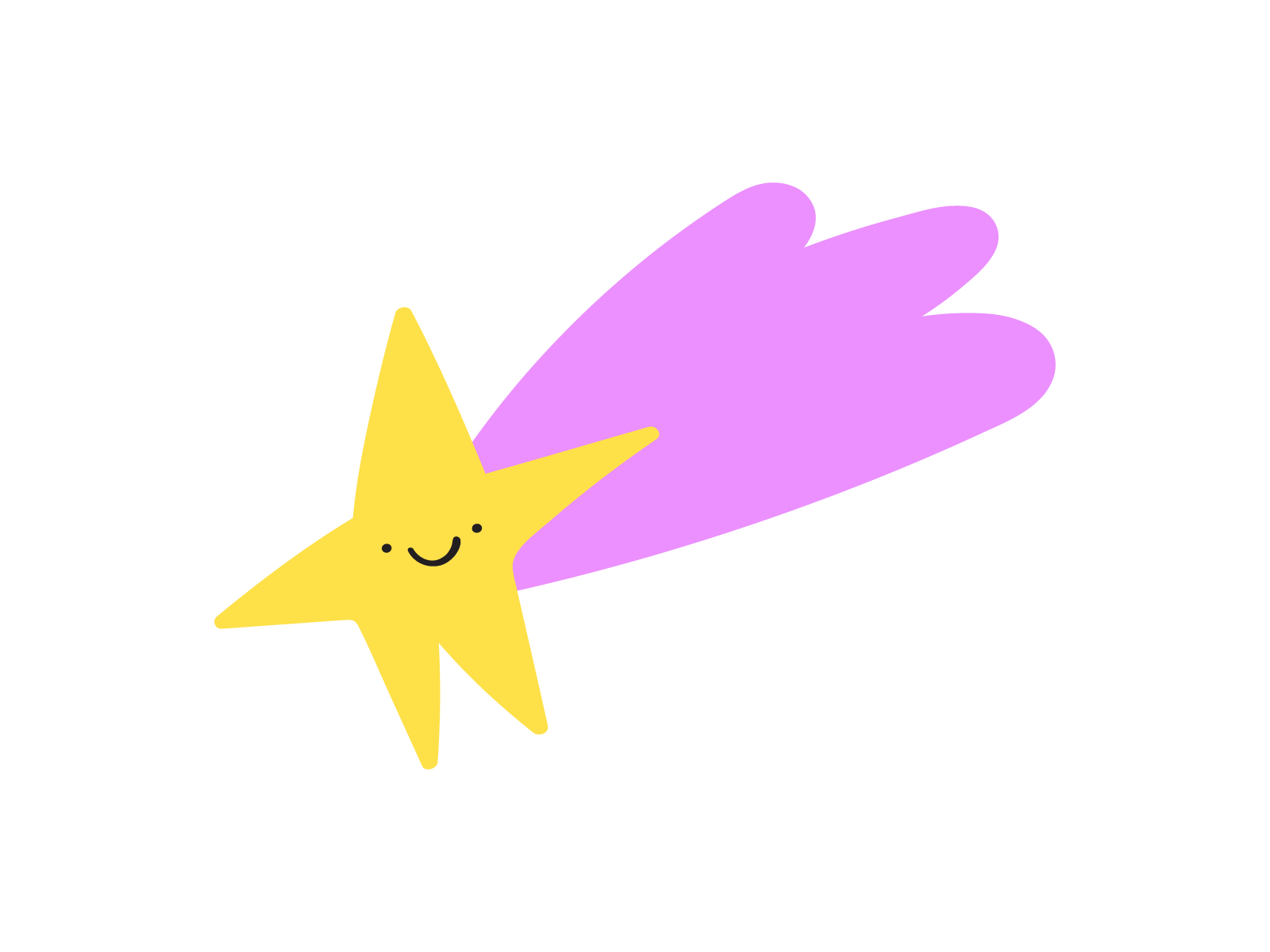 falling star🌠 branding character children cute design flat fun graphic design happy icon illustration kids logo mark star symbol ui