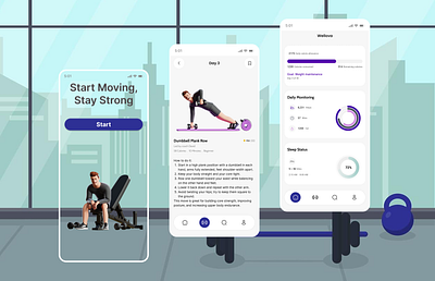Wellova app design fitness fitness app health healthtech ui uidesign ux wellness wellova