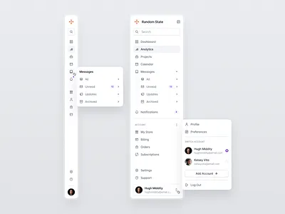 Sidebar dashboard design design system figma menu profile sidebar ui ui design uiinspiration uiux webdesign