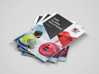 A4 Business Profile Design | K-Tech IT & Safety Services (Libya) a4 brand design branding brochure creative design graphic design print design profile