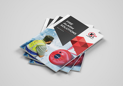 A4 Business Profile Design | K-Tech IT & Safety Services (Libya) a4 brand design branding brochure creative design graphic design print design profile