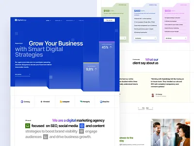 Digital Edge - Grow Your Business with Smart Digital Strategies design homepage landing page ui web design website