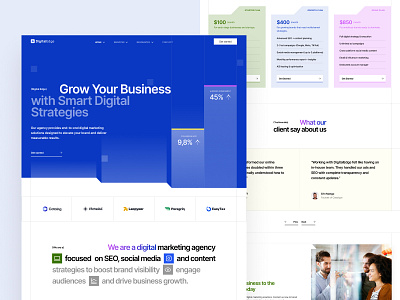Digital Edge - Grow Your Business with Smart Digital Strategies design homepage landing page ui web design website