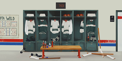 What really happens during NHL intermissions? The naked truth digital art editorial hockey illustration nhl nytimes sports illustration the athletic