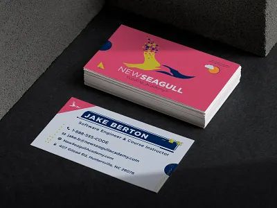 Logo & Business Card Design brand branding code design graphic design illustration logo logo design marketing networking pink ui ux vector