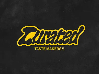 Curated Taste Makers font lettering logo logotype typography vector