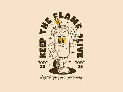 Keep the flame alive and light up your journey! artistic design