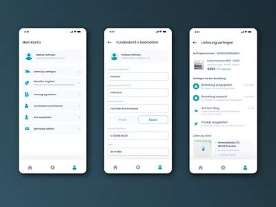 Patient Portal & Delivery Tracking UI appdesign dashboardui deliverytracking healthcareapp medicalui mobileapp patientportal uidesign uxdesign