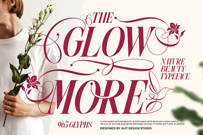 Glow More Typeface design font fonts letteing typeface