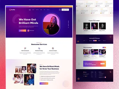 Digital Agency Website Landing Page🚀🚀 2023 trend agency business clean ui corporate digital agency ecommerce finance header exploration landing page design marketing agency startup web agency website website design website ui