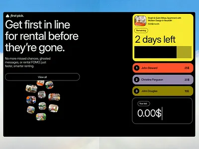 Rentals landing page landing page real estate rentals saas