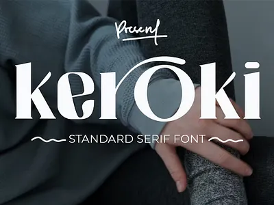 Keroki - Decorative Serif Font branding display typeface font font elegant font family fonts handwritten lettering lettering type logo minimal retro sans serif sans stylish serif type typedesign typeface typography variable font