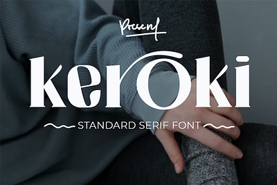 Keroki - Decorative Serif Font branding display typeface font font elegant font family fonts handwritten lettering lettering type logo minimal retro sans serif sans stylish serif type typedesign typeface typography variable font