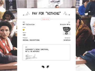 NFT collection landing page branding landing landing page nft