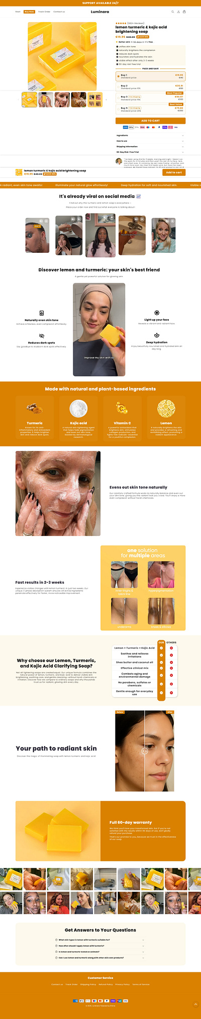 One Product Store/Shopify Product Page abjahid advertorial page design dropshipping store gempages landing page one product store pagefly product landing page responsive website shopify expert shopify landing page shopify product page shopify store shopify website single product store web developer website redesign