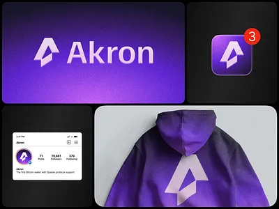 Akron | Logo design a letter logo ai logo app icon artificial intelligence logo branding gradient logo identity branding logo design saas logo unused logo web3 logo