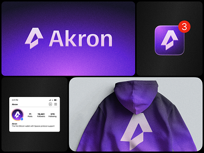 Akron | Logo design a letter logo ai logo app icon artificial intelligence logo branding gradient logo identity branding logo design saas logo unused logo web3 logo