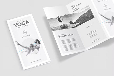 Yoga Trifold Brochure 2023 annual annual report brochure 2023 business business brochure business trifold clean flat fold ide indesign information multipurpose product report simple trifold trifold brochure trifold mockup