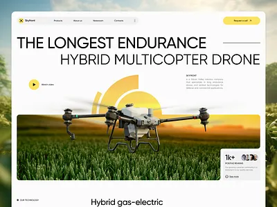 Website Concept for Skyfront — Drone Innovation at Scale agro animation clean design concept design corporate dark ui drone figma landing minimal modern ui robotics tech tech website ui uiux ux visual design web design website