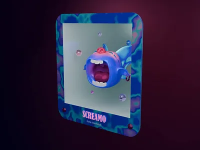 SCREAMO - 3D Character Design (3D Mascot) 3d 3d art 3d character 3d modeling animation blender branding character design cry loop mascot motion graphics nft nomad sculpt plastic toy procreate render scream toy tutorial